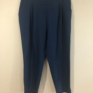 ASOS Navy Blue Ankle Slacks